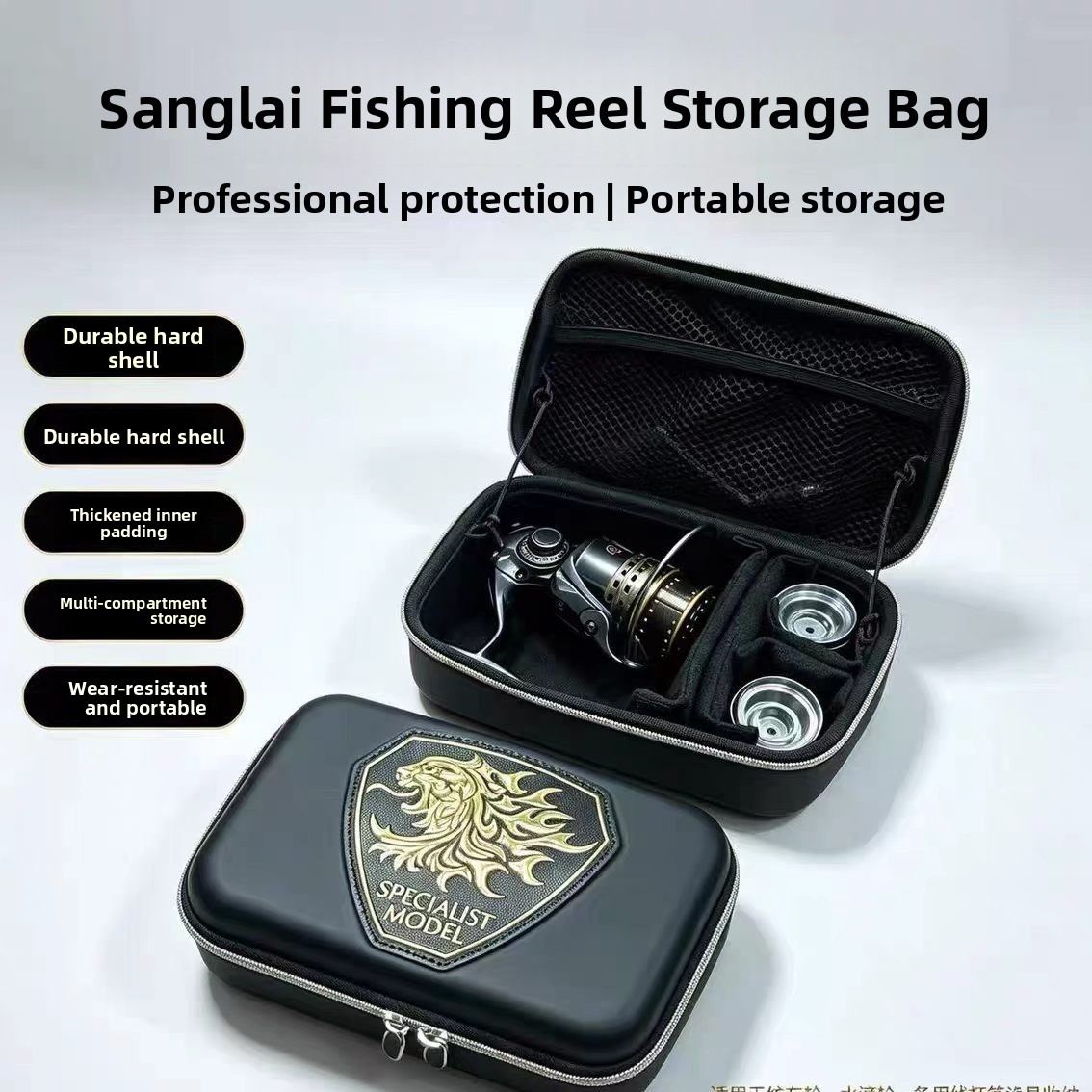 Fishing Equipment Bag - ซันไลน์ SFP0719 กระเป๋าเก็บรอกตกปลาแบบพกพา ป้องกันการบีบอัด น้ำหนักเบา กระเป๋าใส่อุปกรณ์ตกปลาสำหรับใช้งานกลางแจ้ง