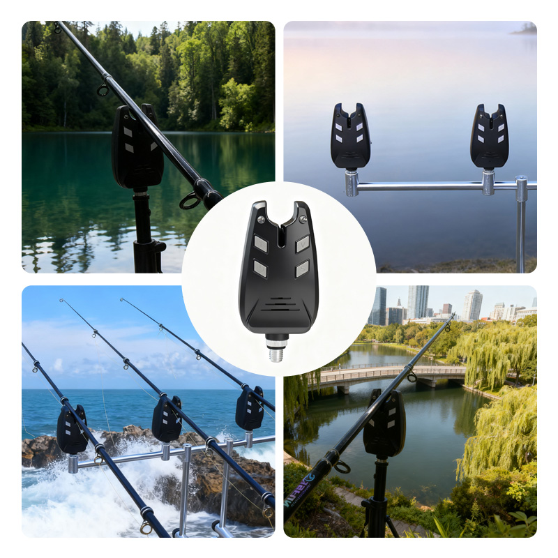 Fishing Equipment Carp - JSFUN อุปกรณ์แจ้งเตือนการกัดเบ็ดสำหรับตกปลาคาร์ป ระบบอิเล็กทรอนิกส์, อุปกรณ์เสริมสำหรับคันเบ็ดตกปลาคาร์ป, มีให้เลือก 1/2/3/4