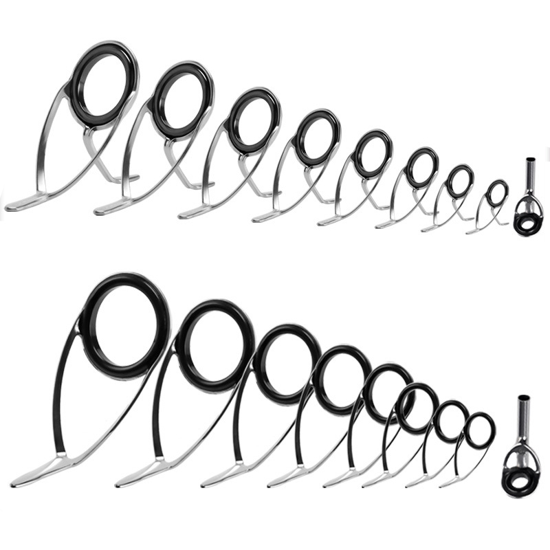 Fishing Equipment Cheap - ชุดซ่อมห่วงนำทางเบ็ดตกปลา9ชิ้น, แหวนเซรามิกสปินนิ่งการสร้างเสาตาใหม่ชุดเปลี่ยนอุปกรณ์ตกปลา