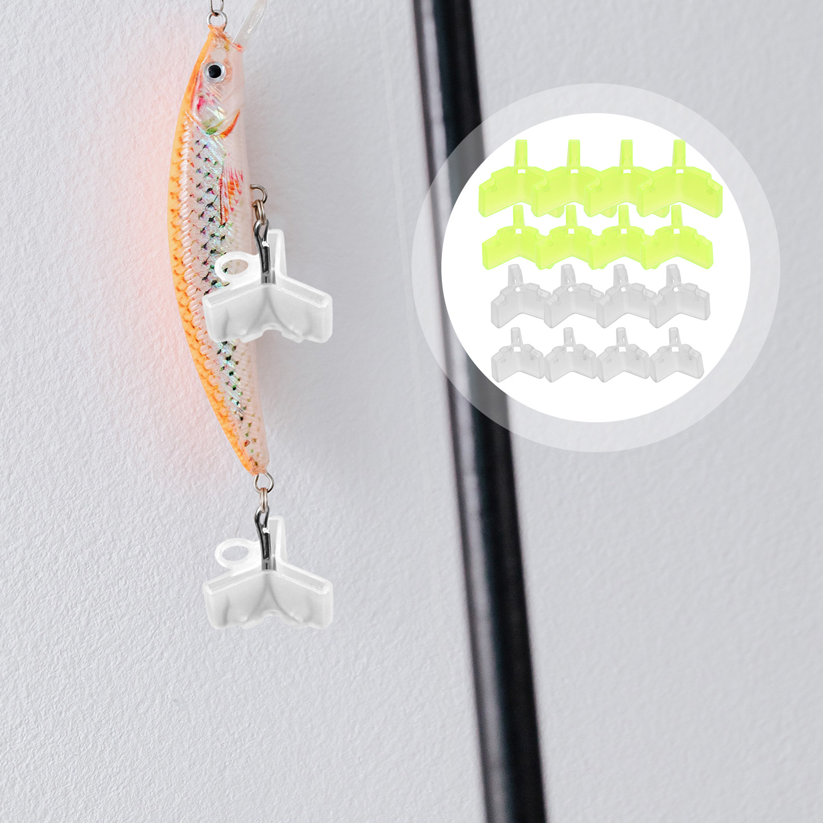 Fishing Equipment Carp - อุปกรณ์ป้องกันตะขอเบ็ดปลา 240 ชิ้น สำหรับตะขอเบ็ดปลาคาร์ป – ที่ครอบตะขอเบ็ด,