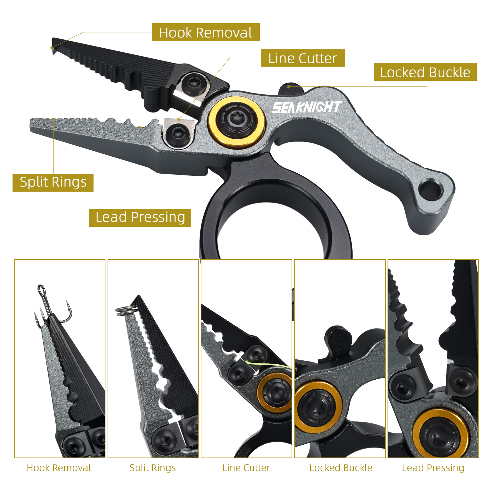 คีมตกปลา SeaKnight ขนาดเล็ก เค - Fishing Equipment Brands บทวิจารณ์และราคา