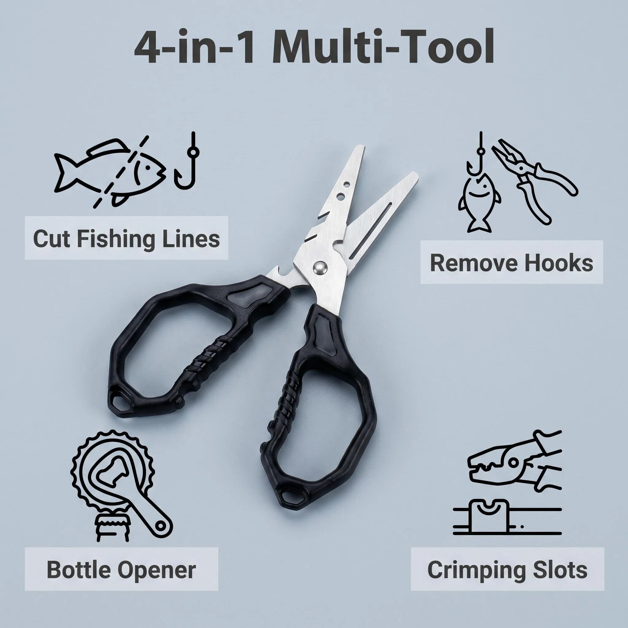 กรรไกรตกปลาอเนกประสงค์ สแตนเลส - Fishing Equipment Price บทวิจารณ์และราคา