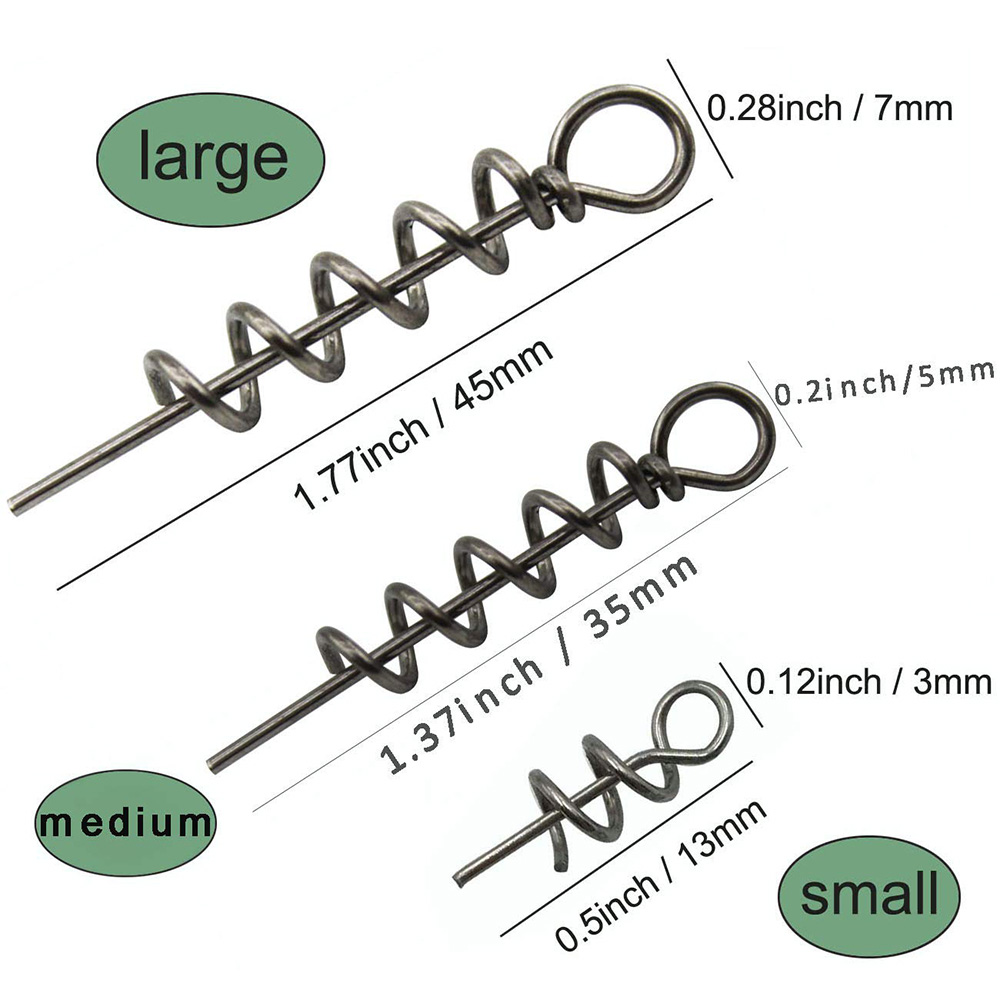 30pcs สแตนเลสสตีลฤดูใบไม้ผลิล็ - Fishing Equipment Cheap บทวิจารณ์และราคา