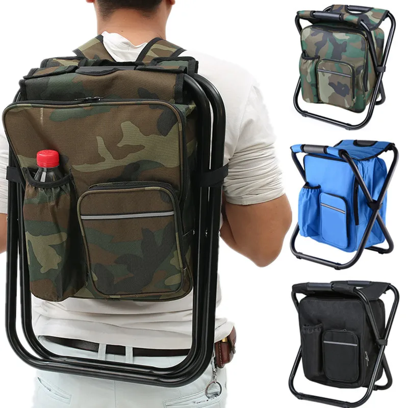 2 in 1 พับเก้าอี้ตกปลากระเป๋าต - Fishing Equipment Bag บทวิจารณ์และราคา