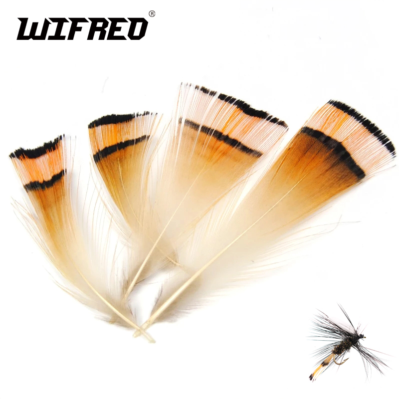 50PCSธรรมชาติสีGoldenไก่ฟ้าหัว - Fishing Equipment Brands บทวิจารณ์และราคา