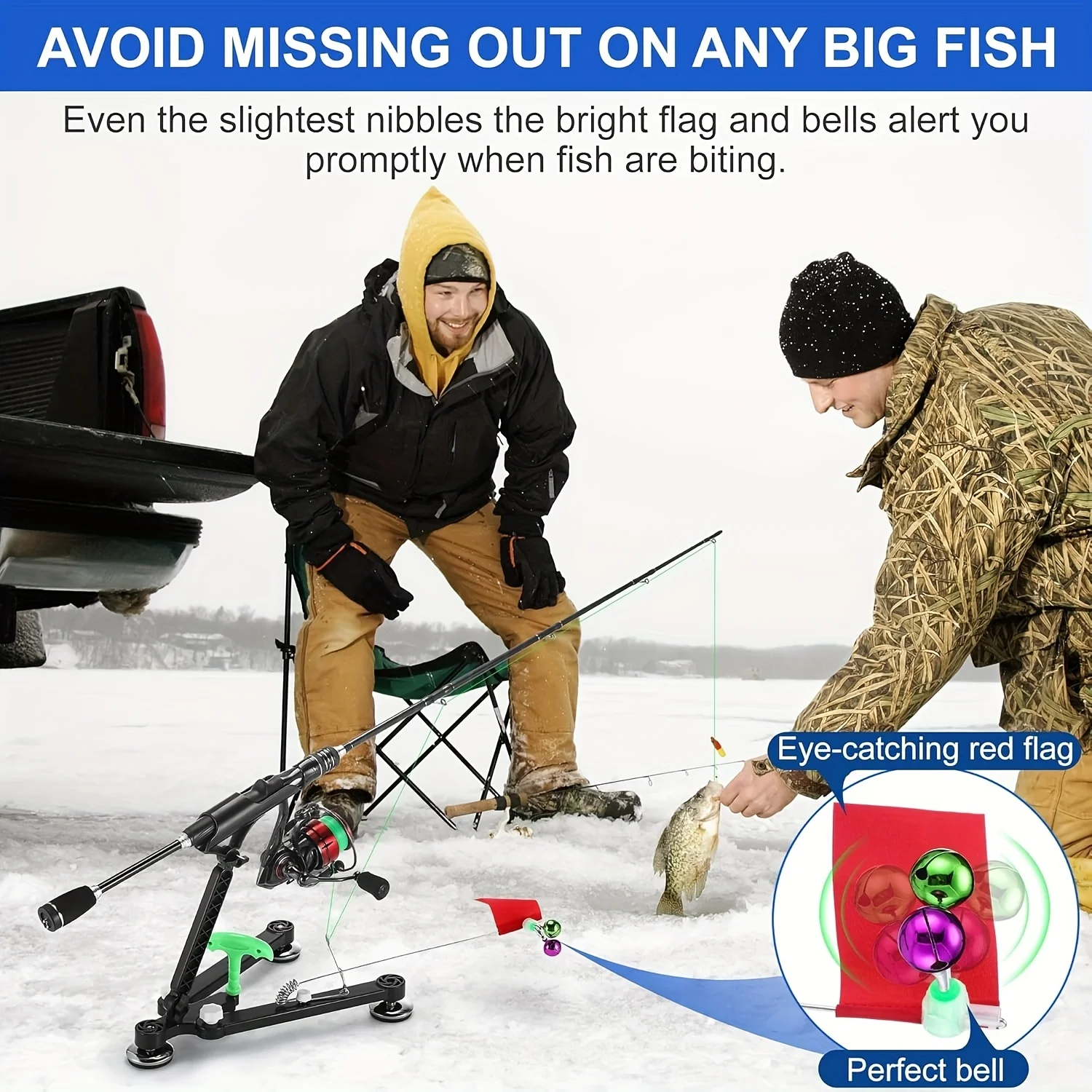 ชุดอุปกรณ์สำหรับตกปลาบนน้ำแข็ง - Ice Fishing Tip Up บทวิจารณ์และราคา