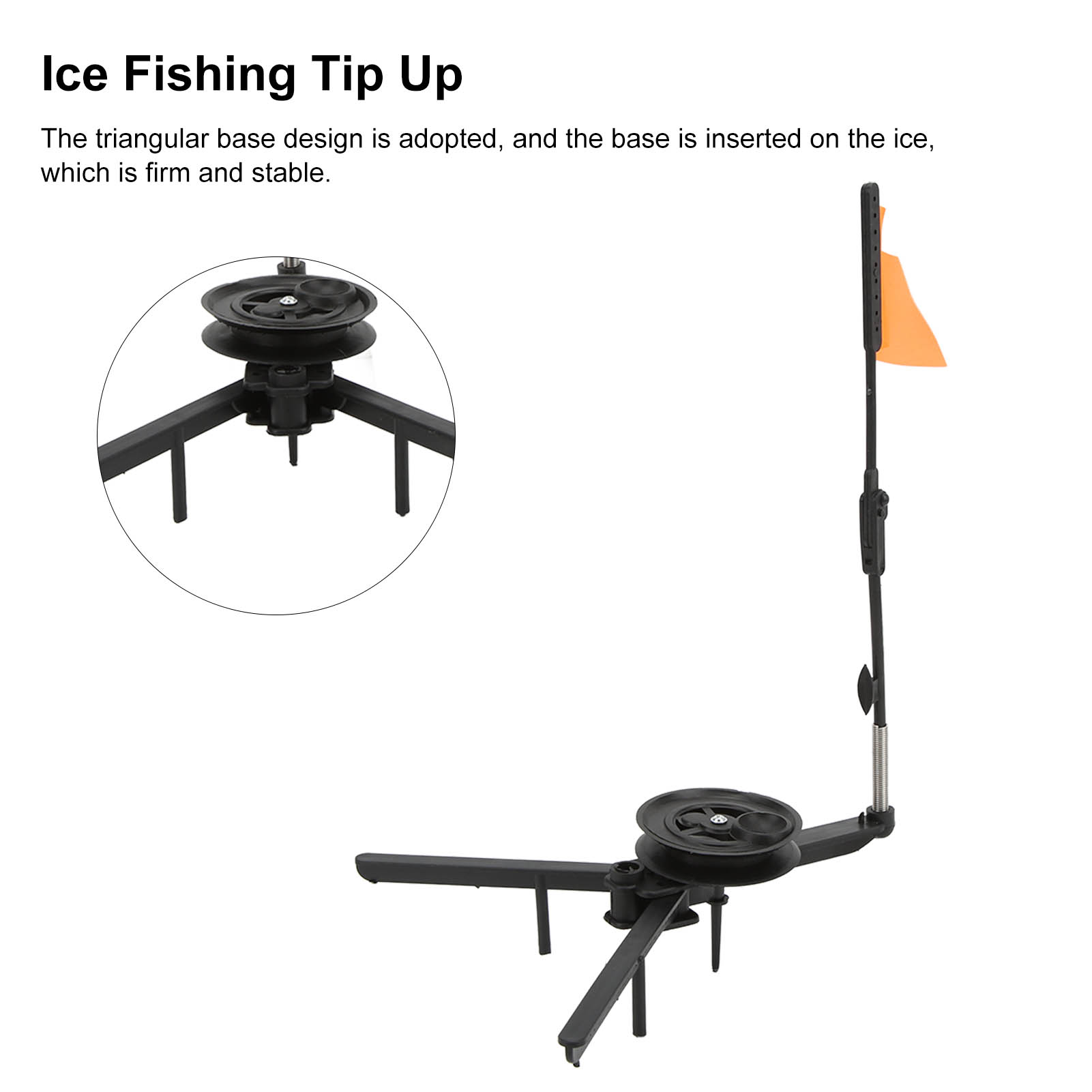 ธงตกปลาน้ำแข็งแบบพับได้ ปลายธง - Ice Fishing Tip Up บทวิจารณ์และราคา